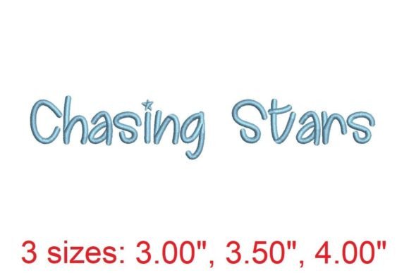 Chasing Stars Embroidery Design