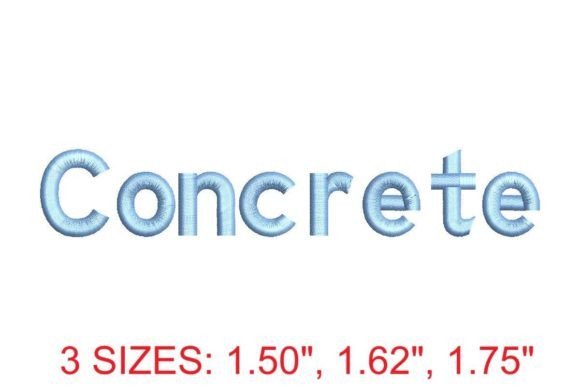 Concrete Embroidery Font Review