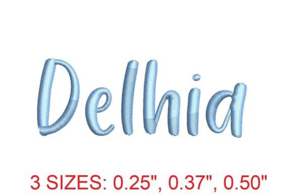 Delhia Embroidery Font Review