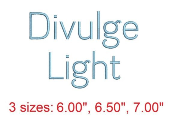 Divulge LT Embroidery Font Review