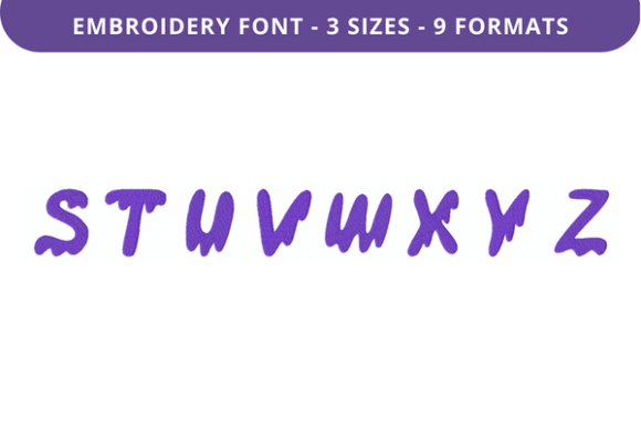 Drippy Ghost Font S to Z