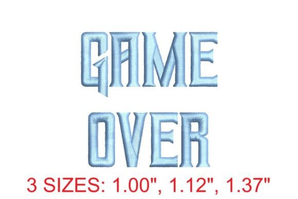 Game Over Embroidery Font Review
