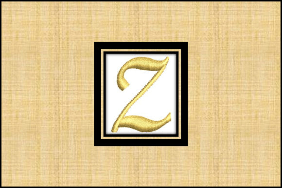 Gold Letter Z: A Bold Embroidery Statement